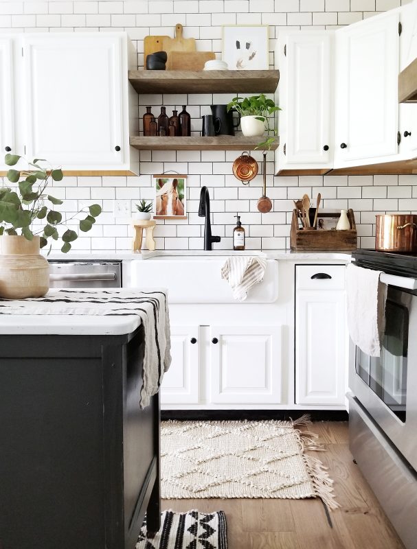 Fall Home Decor by Cynthia Harper. Simplified modern farmhouse kitchen