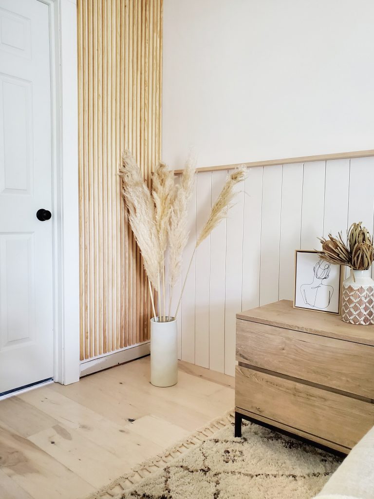 DIY Wood Slat Wall - Showit Blog  Wood slat wall, House interior, Slat wall