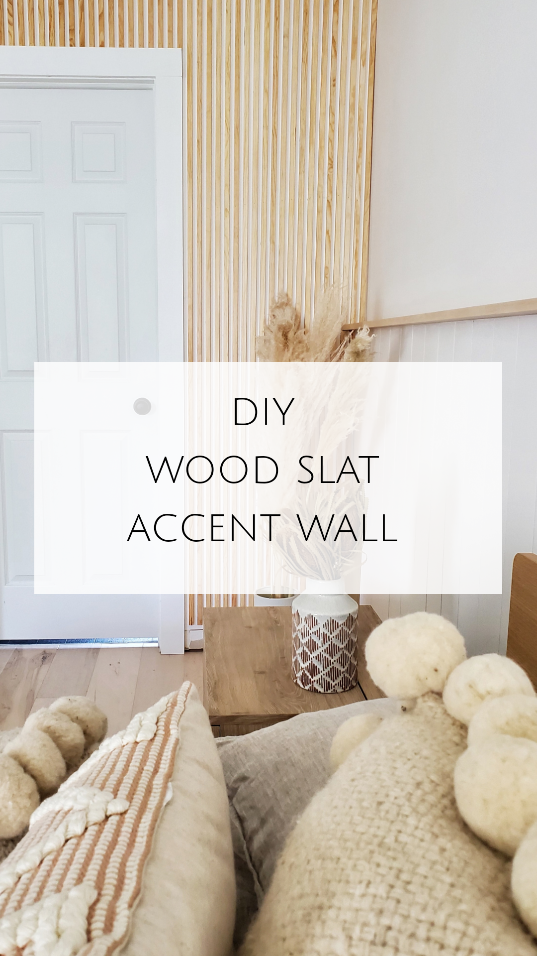 DIY WOODEN SLATS WALL (INDUSTRIAL STYLE) - How did we do it? 